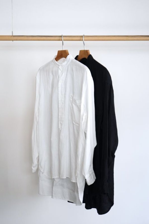 COMOLI 23SS リネンWクロス プルオーバーシャツ Size2