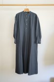 画像2: 「WIRROW」COTTON LINEN STAND COLLAR SHIRTS DRESS (2)