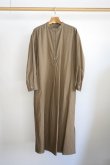 画像3: 「WIRROW」COTTON LINEN STAND COLLAR SHIRTS DRESS (3)