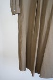 画像11: 「WIRROW」COTTON LINEN STAND COLLAR SHIRTS DRESS (11)