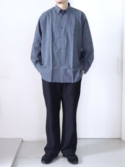 画像1: 「FUJITO」(フジト)B/S Shirt -Blue Check-