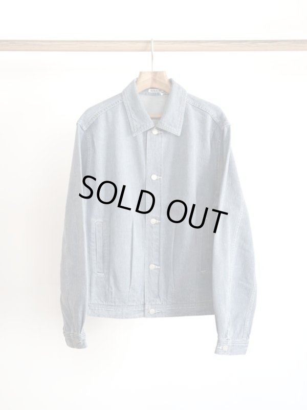 画像1: 「AURALEE」 SELVEDGE FADED LIGHT DENIM BLOUSON (1)
