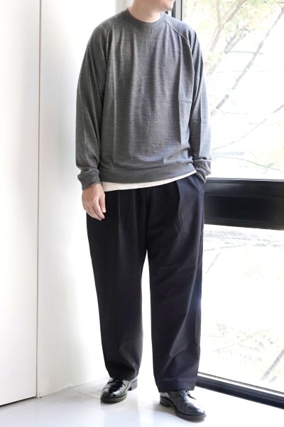 画像1: 「alvana」(アルヴァナ)MERINO WOOL L/S SWEAT TEE SHIRTS