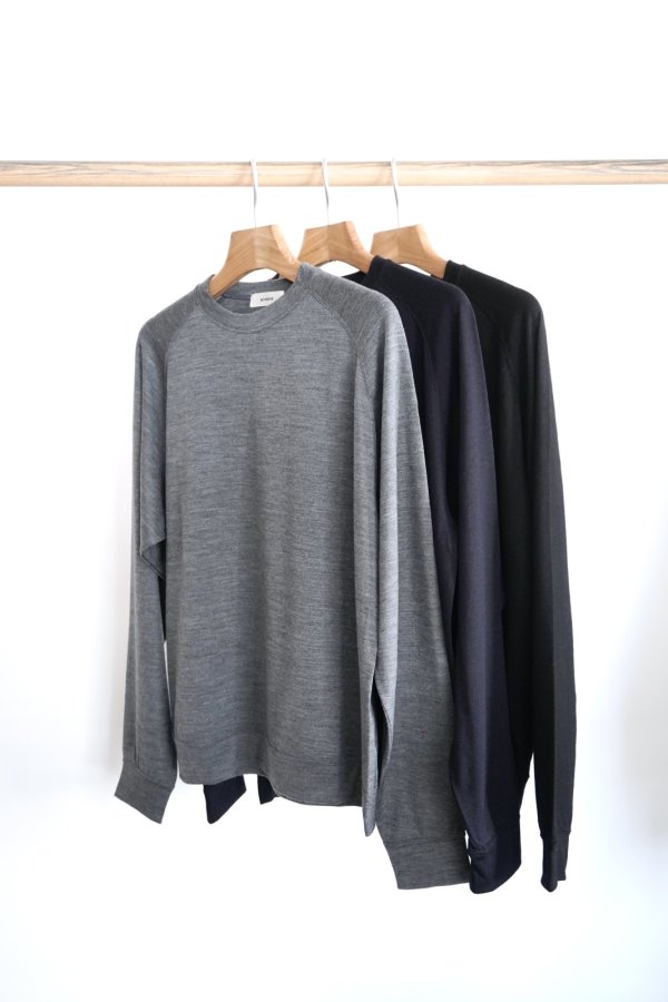 画像1: 「alvana」(アルヴァナ)MERINO WOOL L/S SWEAT TEE SHIRTS (1)