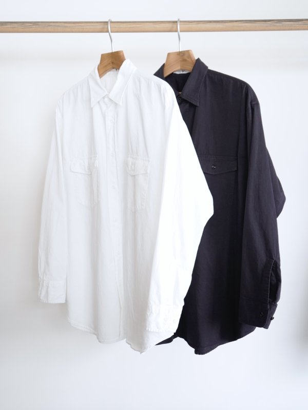 画像1: 「Y」 (ワイ)　ORGANIC COTTON HIGH DENSITY SATIN SHIRTS (1)