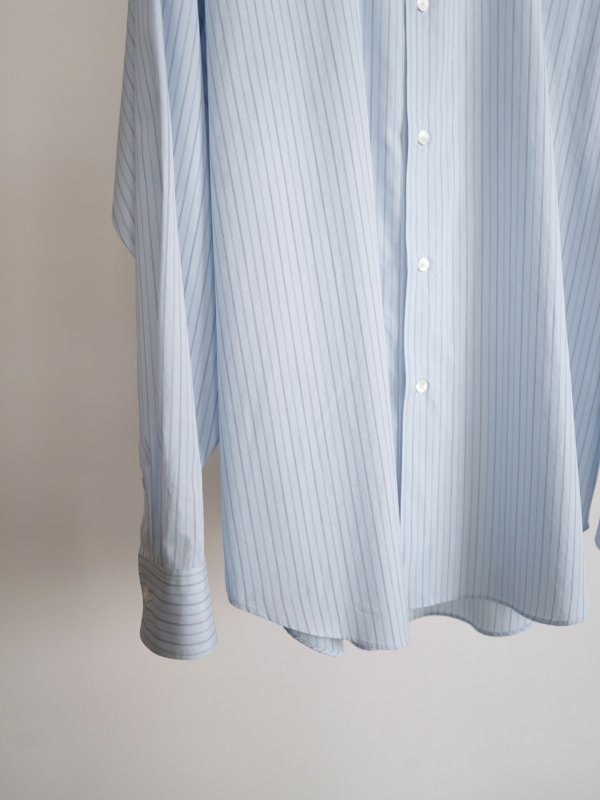 画像7: 「AURALEE」 SUVIN HIGH COUNT CLOTH STRIPE SHIRT (7)