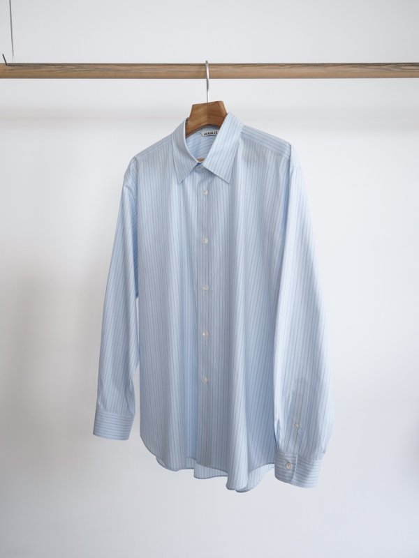 画像10: 「AURALEE」 SUVIN HIGH COUNT CLOTH STRIPE SHIRT (10)