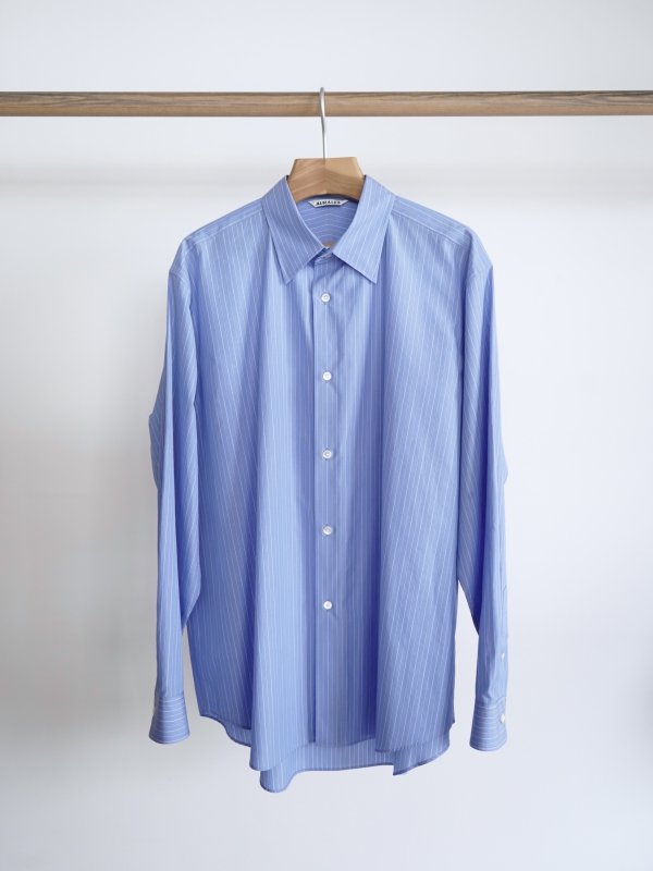 画像3: 「AURALEE」 SUVIN HIGH COUNT CLOTH STRIPE SHIRT (3)