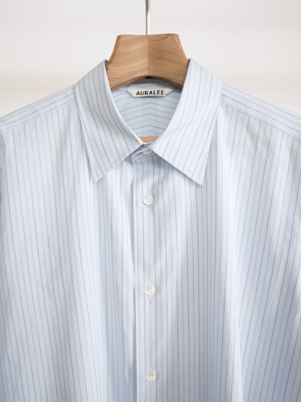 画像8: 「AURALEE」 SUVIN HIGH COUNT CLOTH STRIPE SHIRT (8)
