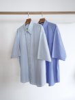 画像1: 「AURALEE」 SUVIN HIGH COUNT CLOTH STRIPE HALF SLEEVE SHIRT (1)