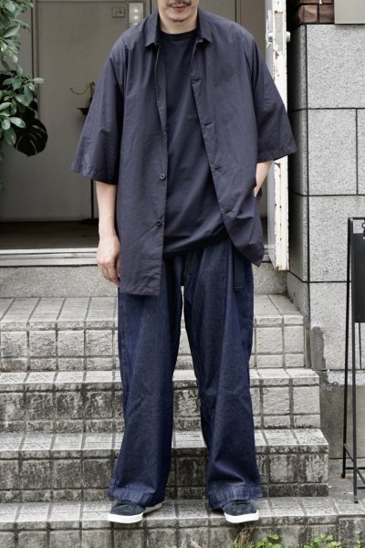 画像1: 「TEATORA」(テアトラ)CARTRIDGE SHIRT S/S HOVER LAYER -NAVY-