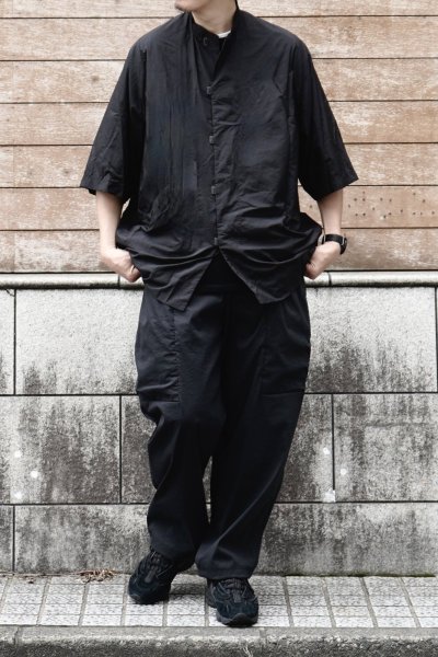 画像1: 「TEATORA」(テアトラ)CAPSULESNAP SHIRT S/S HOVER LAYER -BLACK-