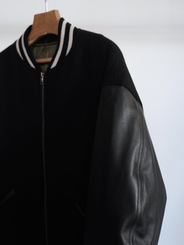 画像4: 「alvana」(アルヴァナ)WOOL MOHAIR COWHIDE LEATHER JACKET (4)