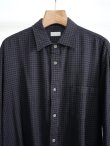 画像6: 「BAUTH」(バウス) COTTON WOOL SILK FLANNEL CHECK SHIRTS (6)