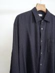 画像2: 「BAUTH」(バウス) COTTON WOOL SILK FLANNEL CHECK SHIRTS (2)
