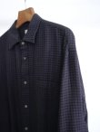 画像4: 「BAUTH」(バウス) COTTON WOOL SILK FLANNEL CHECK SHIRTS (4)