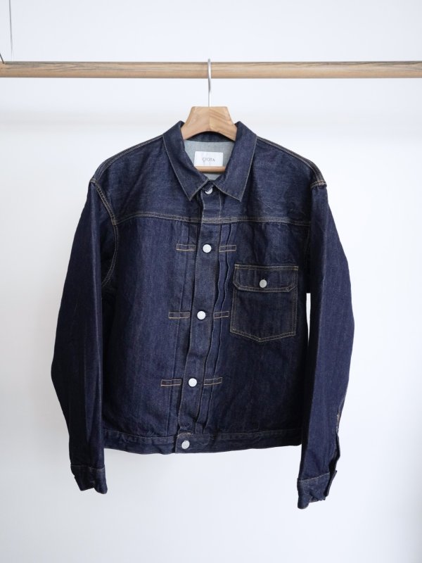 画像1: 「CIOTA」(シオタ)Single Pocket Denim Jacket -NAVY- (1)