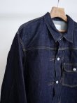 画像2: 「CIOTA」(シオタ)Single Pocket Denim Jacket -NAVY- (2)