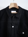 画像6: 「CIOTA」(シオタ)Single Pocket Denim Jacket -BLACK- (6)