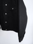 画像3: 「CIOTA」(シオタ)Single Pocket Denim Jacket -BLACK- (3)