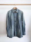 画像1: 「FUJITO」(フジト)ARMY Shirt -Used Blue- (1)