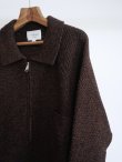 画像6: 「STILL BY HAND」(スティルバイハンド)ウールニットジップブルゾン (6)