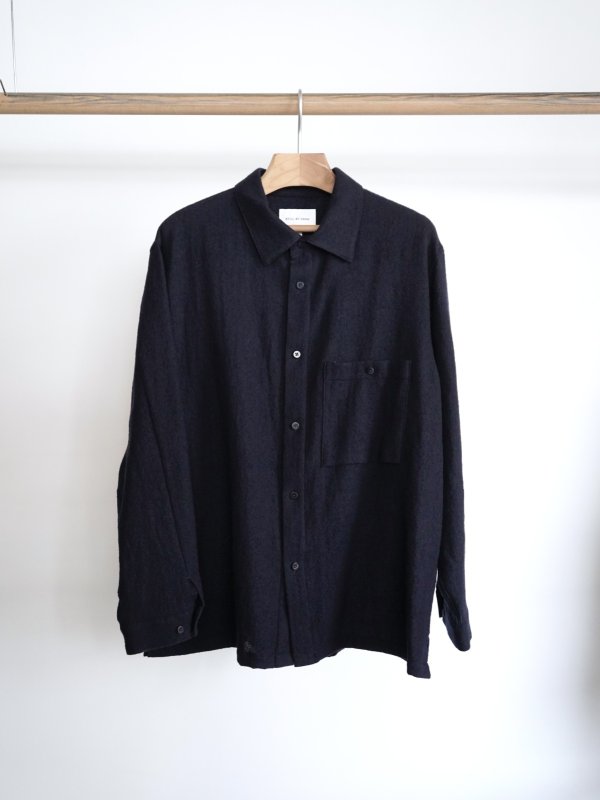 画像1: 【SALE】「STILL BY HAND」(スティルバイハンド) ウールスクエアシャツ(30%OFF)  (1)