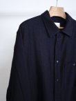 画像2: 【SALE】「STILL BY HAND」(スティルバイハンド) ウールスクエアシャツ(30%OFF)  (2)