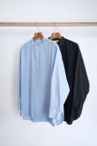 画像1: 「STILL BY HAND」(スティルバイハンド) Garment-dye Narrow Collar Shirt (1)