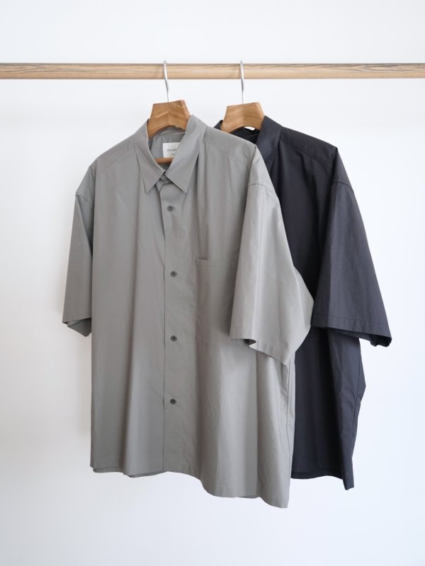 画像1: 「STILL BY HAND」(スティルバイハンド)コットンシルクタイプライターオーバーシャツ (1)