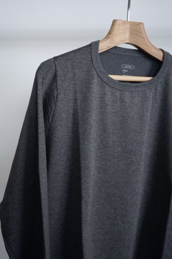 TEATORA」(テアトラ)CARTRIDGE TEE L/S SOLOTEX -HEATHER CHARCOAL-