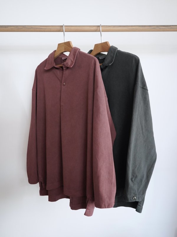 画像1: 「kontor」(コントール)Pigment Dye Polo (1)
