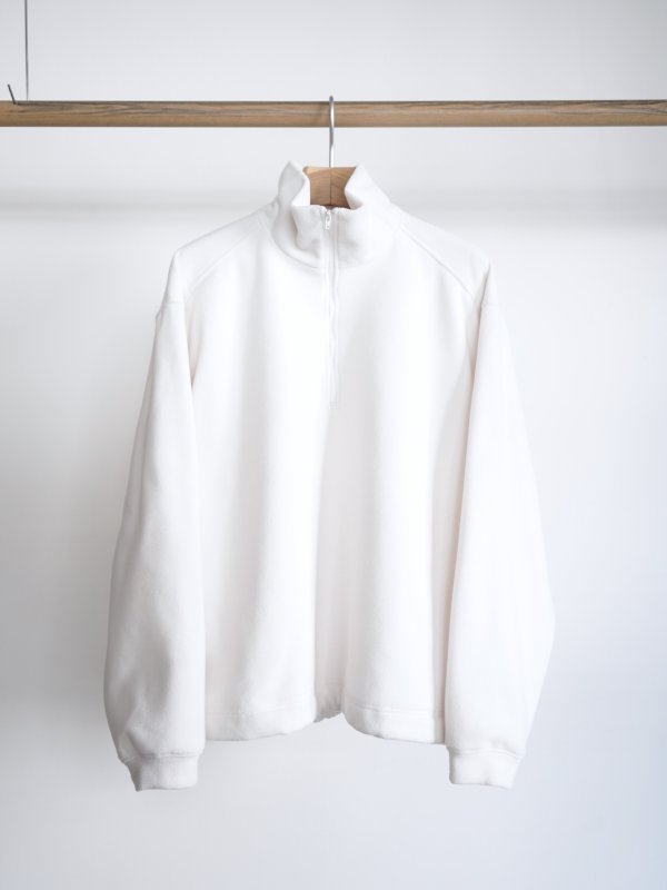 画像2: 「Y」 (ワイ)RECYCLE POLYESTER FLEECE HALF ZIP P/O (2)