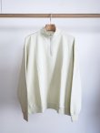 画像2: 「AURALEE」 ELASTIC HIGH GAUGE SWEAT HALF ZIP P/O (2)