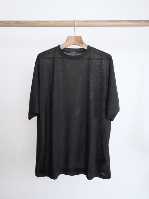 画像1: 「COMOLI」ウールメッシュ半袖Tシャツ (1)