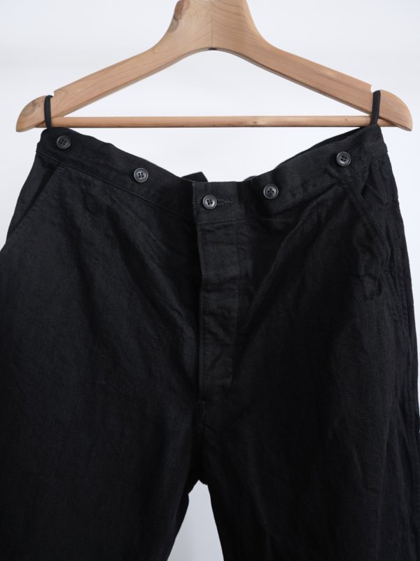 画像6: 「COMOLI」ブラックデニムオーバーパンツ (6)