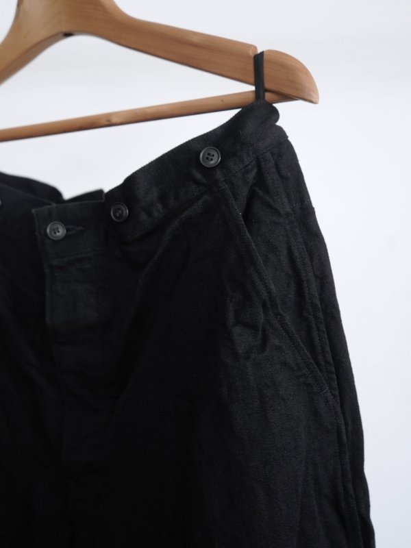 画像4: 「COMOLI」ブラックデニムオーバーパンツ (4)