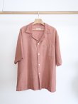 画像2: 「alvana」(アルヴァナ)HANDSPUN HEMP OPEN COLLAR SHIRTS (2)