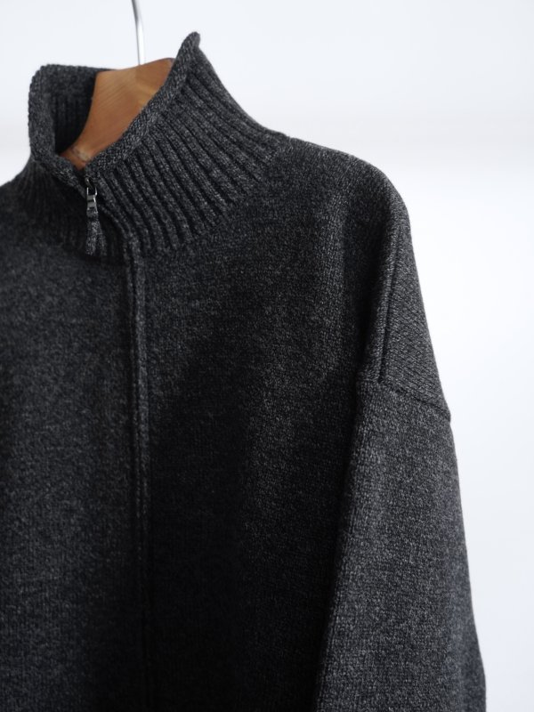 画像4: 「alvana」(アルヴァナ) 5G LAMS WOOL ZIP UP KNIT (4)