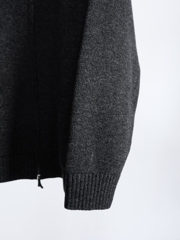 画像3: 「alvana」(アルヴァナ) 5G LAMS WOOL ZIP UP KNIT (3)