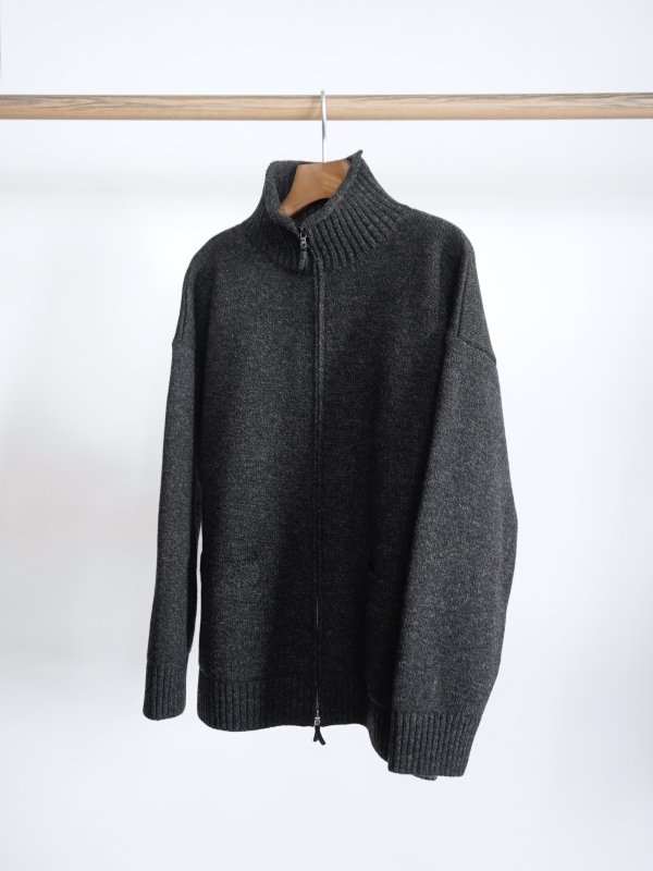 画像9: 「alvana」(アルヴァナ) 5G LAMS WOOL ZIP UP KNIT (9)