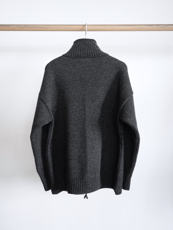 画像8: 「alvana」(アルヴァナ) 5G LAMS WOOL ZIP UP KNIT (8)