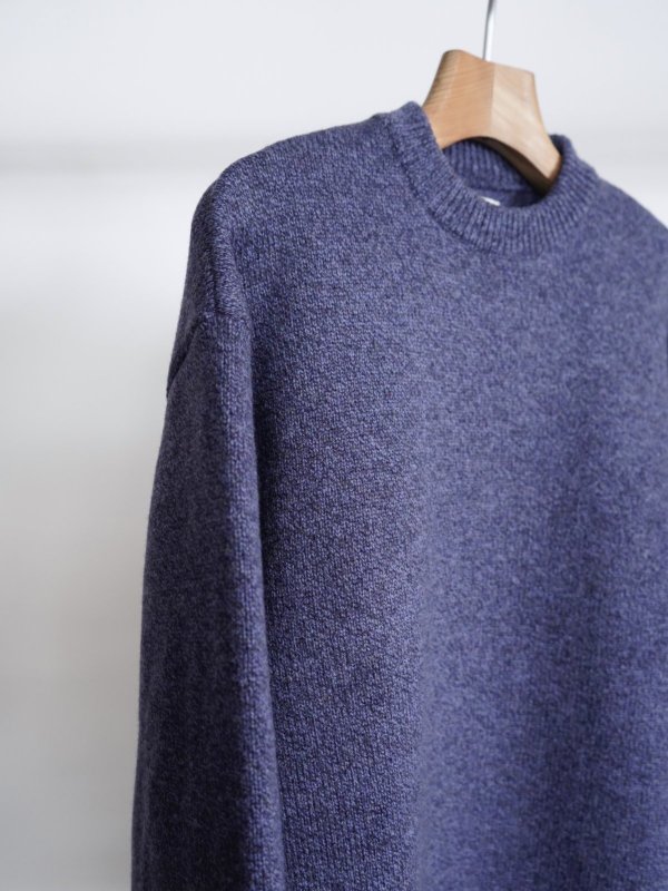 画像4: 「alvana」(アルヴァナ) 5G LAMS WOOL CREW KNIT (4)