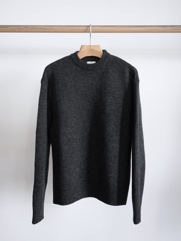 画像3: 「alvana」(アルヴァナ) 5G LAMS WOOL CREW KNIT (3)