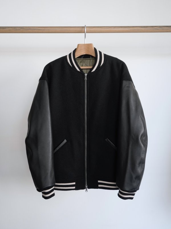 画像1: 「alvana」(アルヴァナ)WOOL MOHAIR COWHIDE LEATHER JACKET (1)