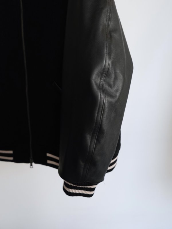 画像3: 「alvana」(アルヴァナ)WOOL MOHAIR COWHIDE LEATHER JACKET (3)