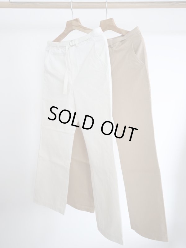 画像1: 「AURALEE」 WASHED FINX CHINO BELTED PANTS (1)