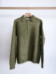 画像2: 「AURALEE」 BRUSHED SUPER KID MOHAIR KNIT POLO (2)