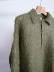 画像4: 「AURALEE」 BRUSHED SUPER KID MOHAIR KNIT POLO (4)