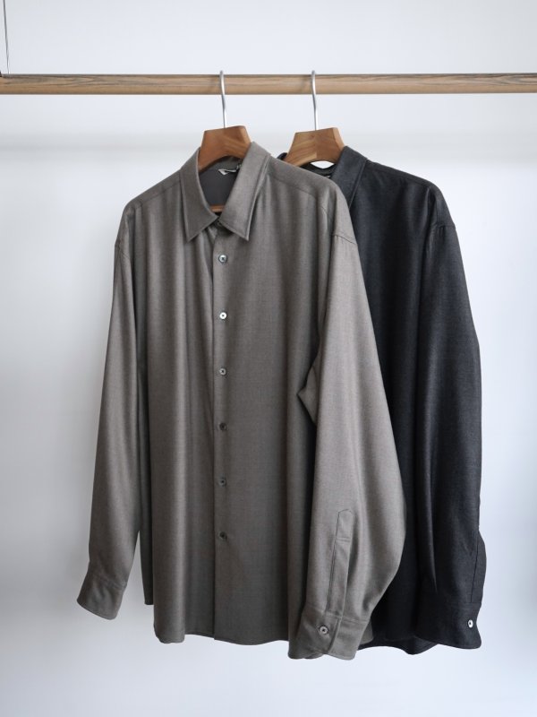 画像1: 「AURALEE」 SUPER LIGHT WOOL SHIRTS (1)